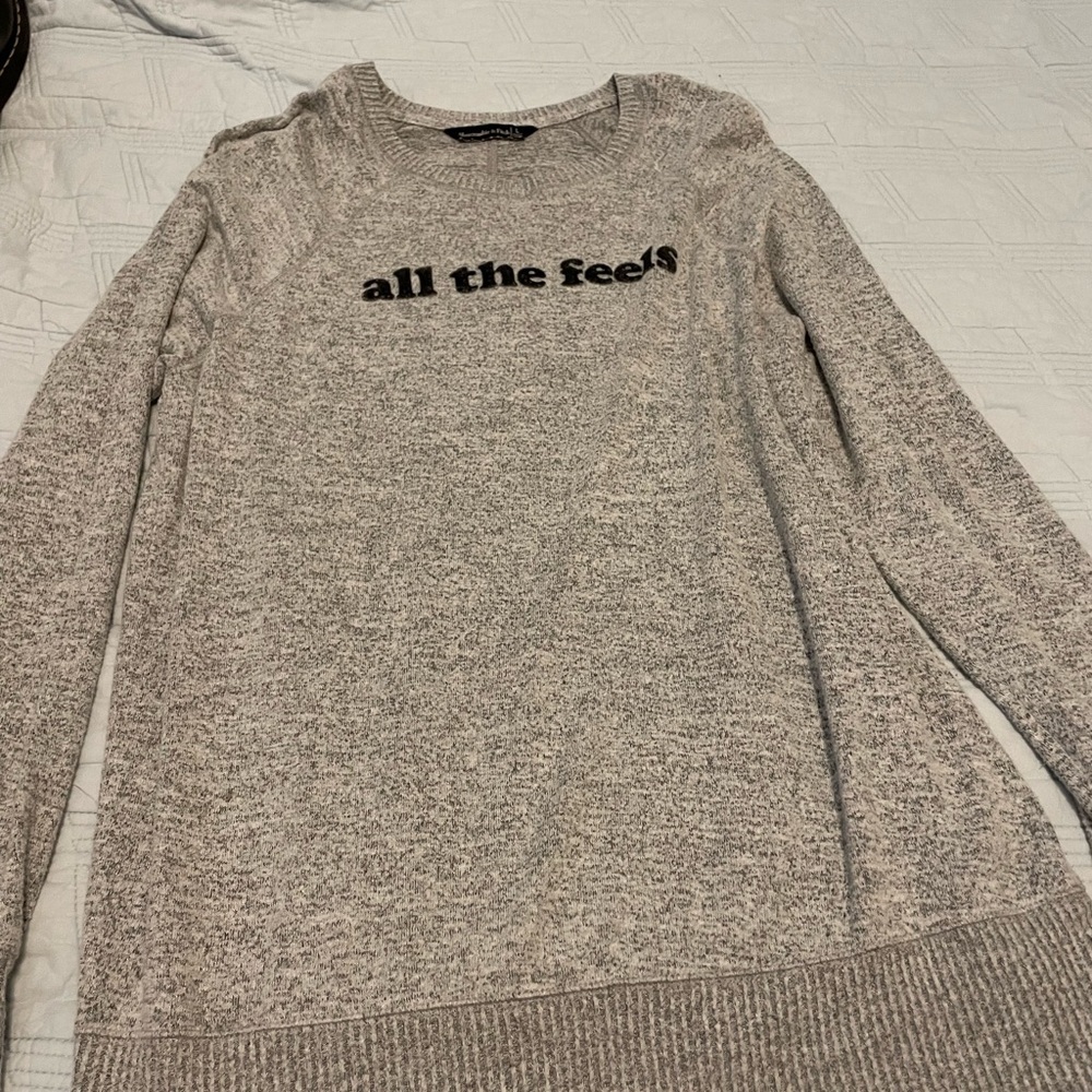 Vintage All The Feels Crewneck Sweater - Heather Gray